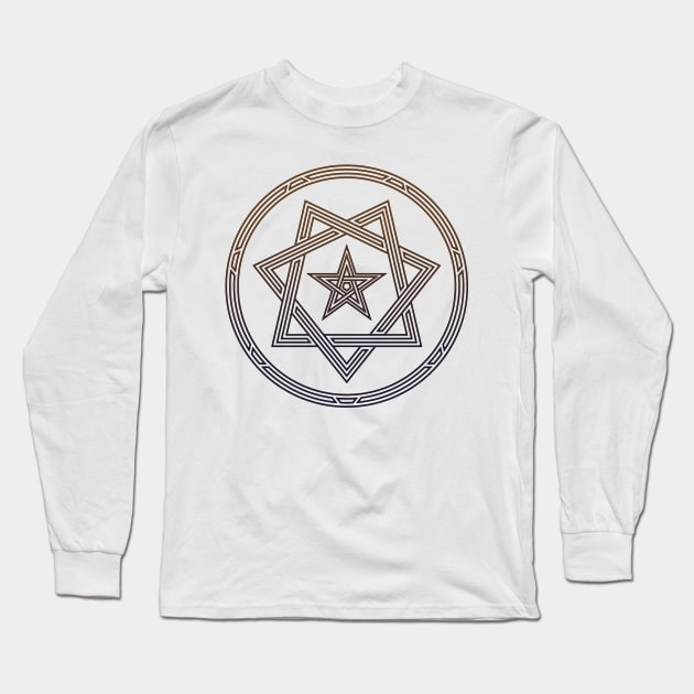 Heptagram Star Sigil Shirt Long Sleeve T-Shirt by calebprue